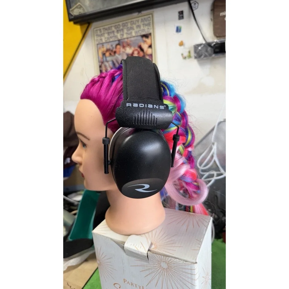 Radians Safety Earmuffs‎ Hearing Protection Adjustable Black